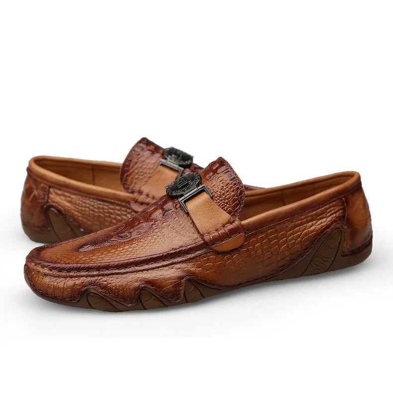Odin  Crocodile Skin Loafer kengät