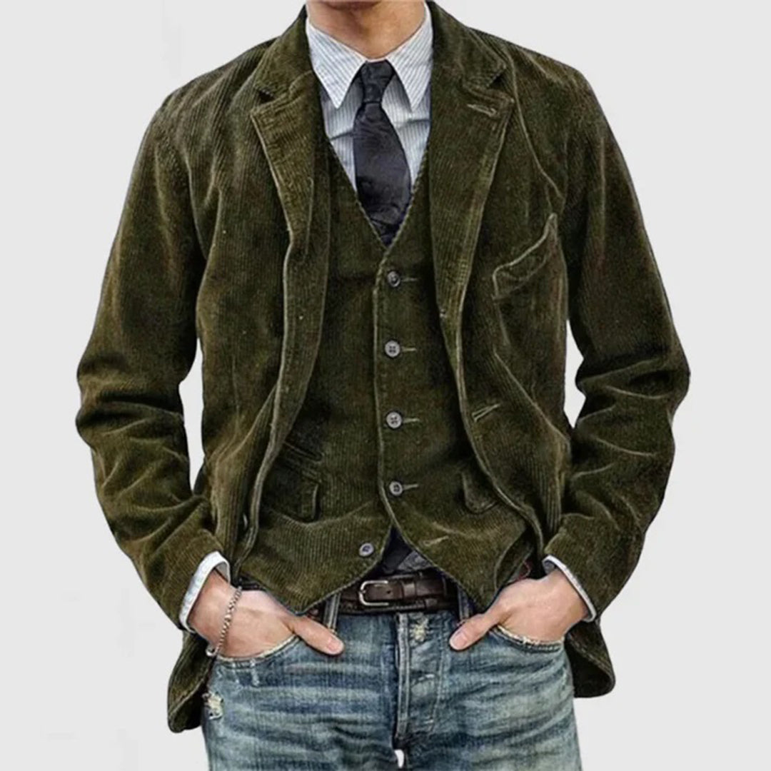 vihreä vintage takki miehille 