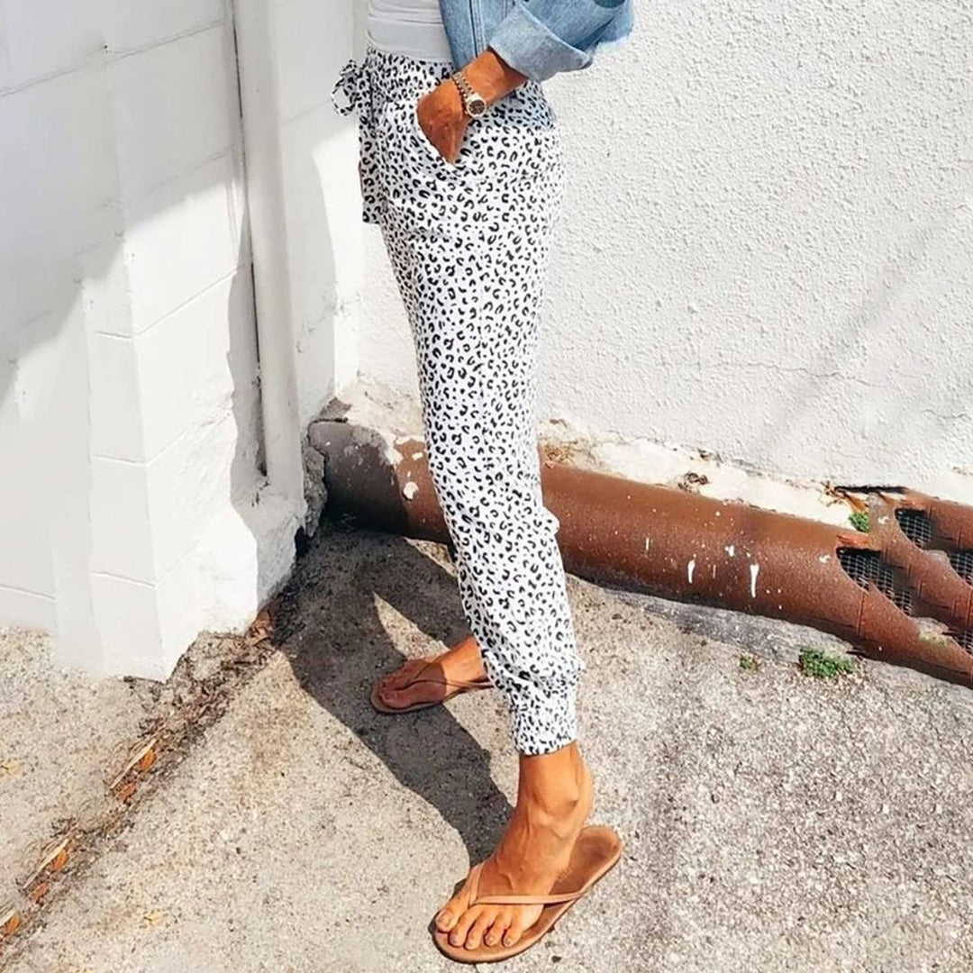 FIONA - Leopardikuvioiset housut